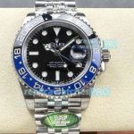 ARF 1:1 Replica Swiss 3285 Rolex GMT-Master II Batman 904L Jubilee Watch 